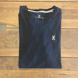 Psycho Bunny black short-sleeve crew neck t-shirt, size medium